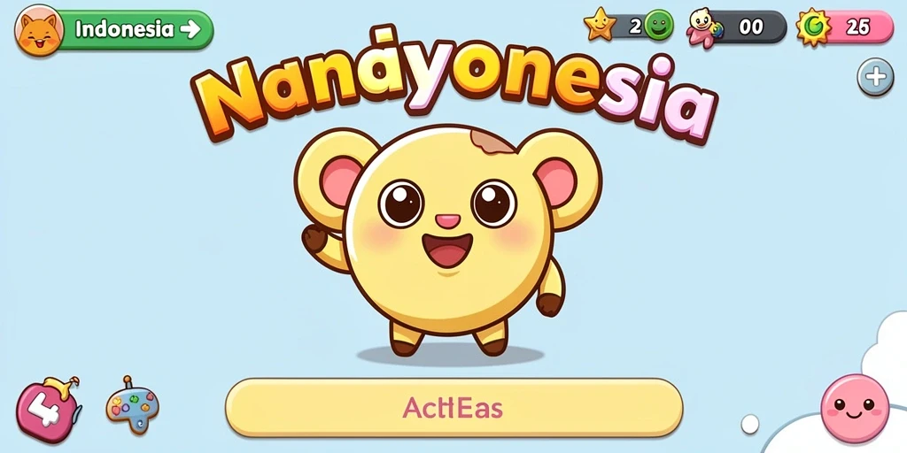 Tampilan awal game yang menarik dan intuitif.