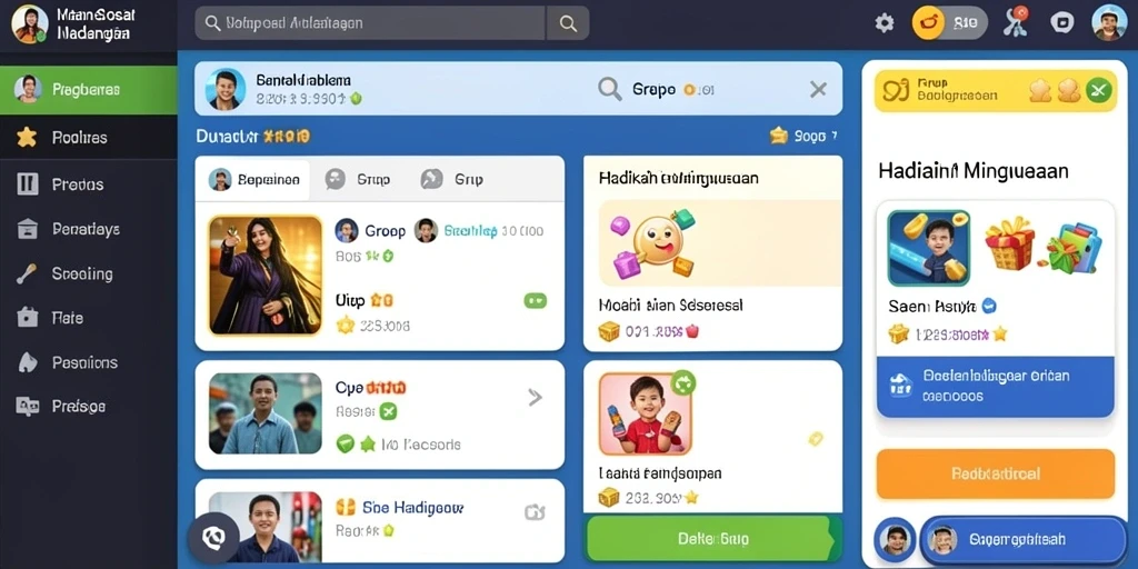 Tampilan grafis yang memukau dalam permainan.