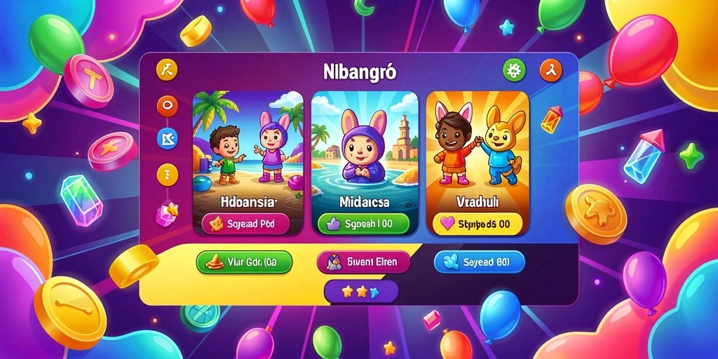 Tampilan menu utama yang menarik dan mudah digunakan.