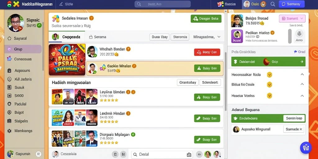 Screenshot menampilkan variasi permainan menarik.