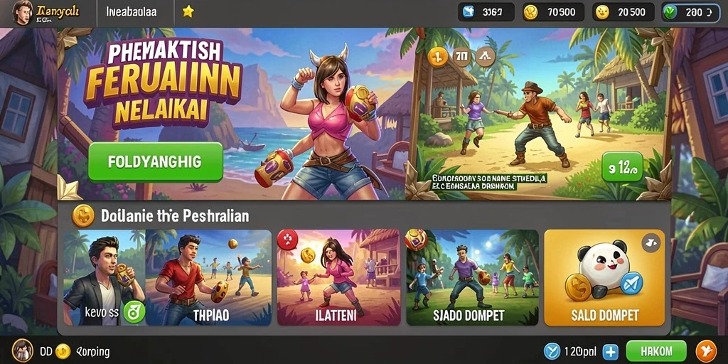 Tangkapan layar menunjukkan karakter utama dalam aksi penuh strategi.
