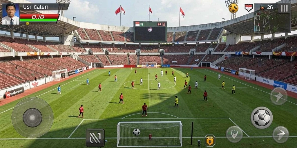 Tampilan antarmuka game yang menarik dan user-friendly.